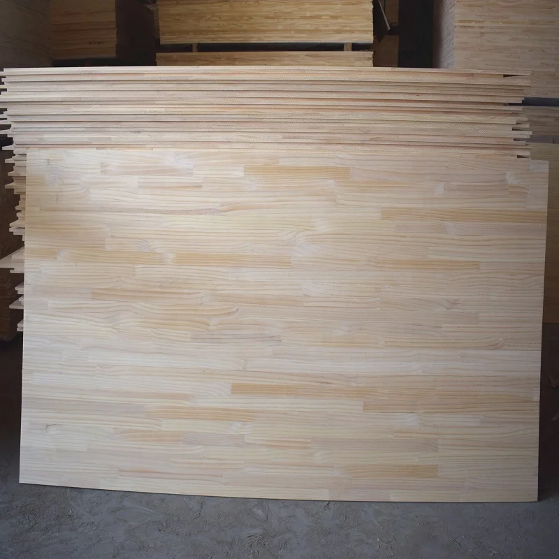 Factory Wholesale Price Solid Wood Pine Finger Joint Board  for Wooden Crafts