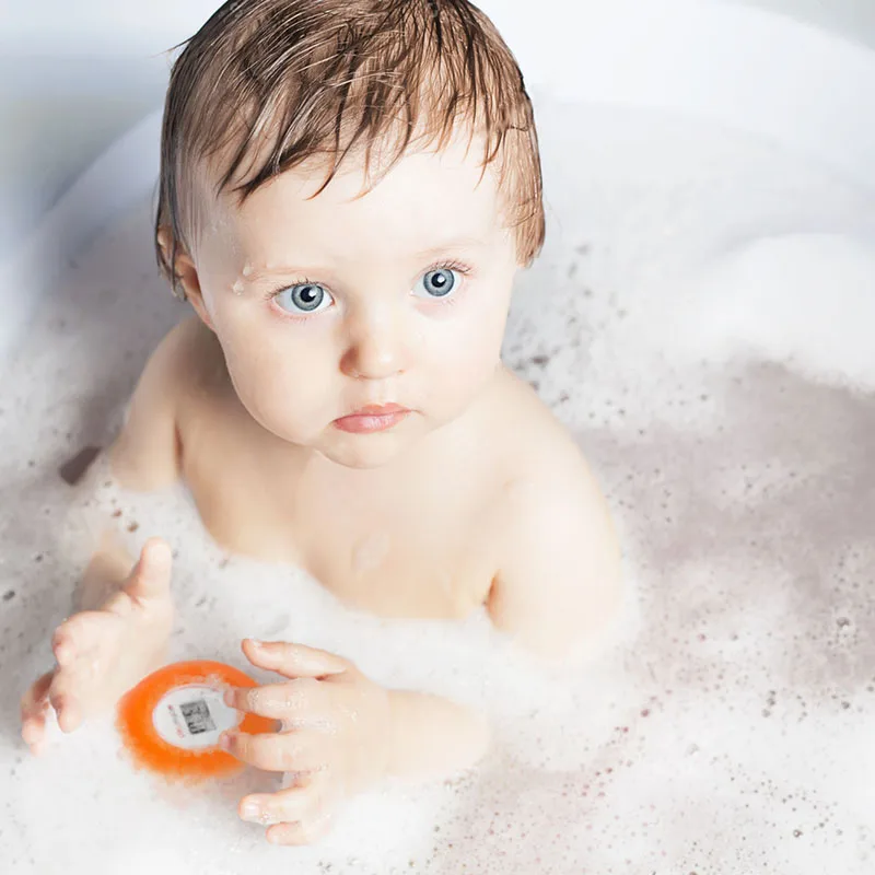 Круглый плавающий термометр, цифровой ЖК-термометр для водяной ванны для бассейна/комнаты/ванны