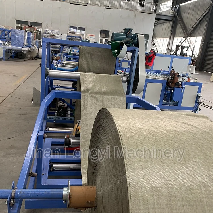 Woven Sack Cutting and Stitching Machine PP/HDPE bag making machine