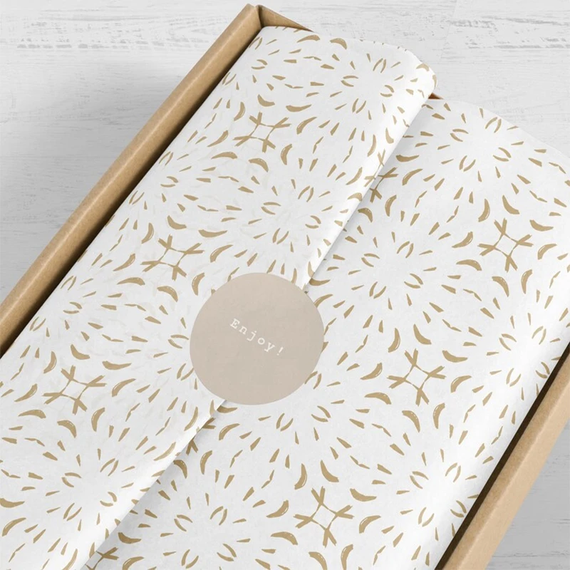 OEM Logo wrapping tissue paper for clothes butter paper small box packaging with tissue paper