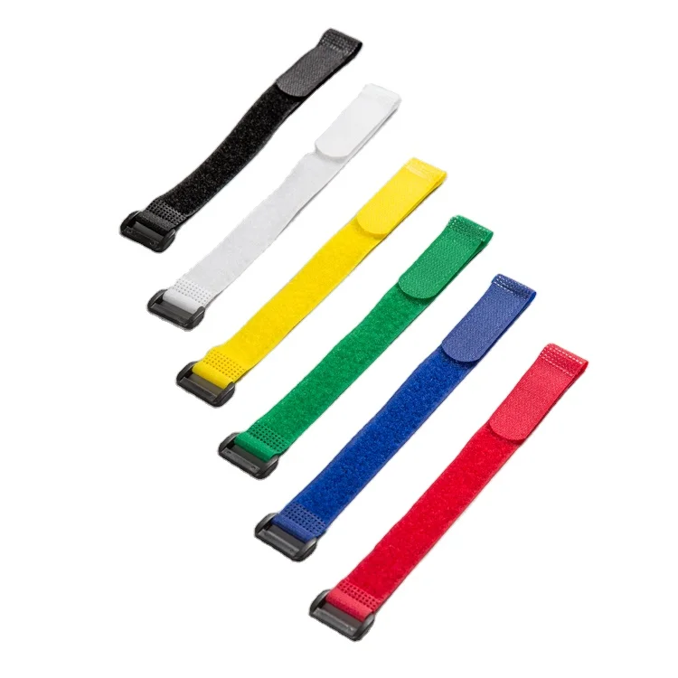 2021 Hot Sell China Manufacturer Wholesale Spot goods Adjustable Soft Hook and Loop Strap With Plastic Metal Buckle Clip