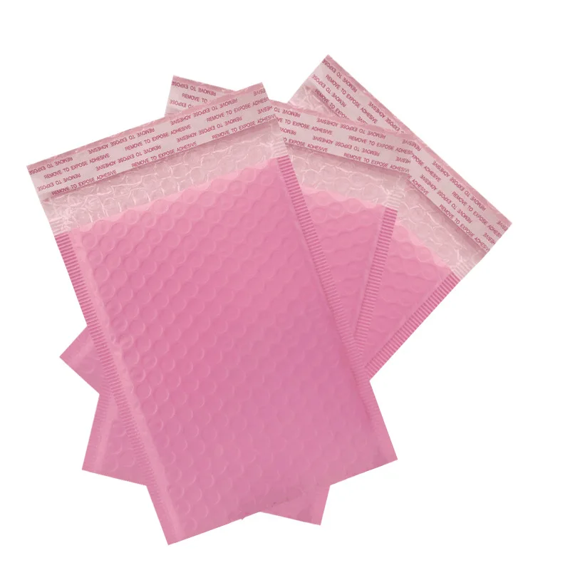 custom printed logo designs Express postal bags pink bubble mailer mailers envelopes shipping padded packaging bags