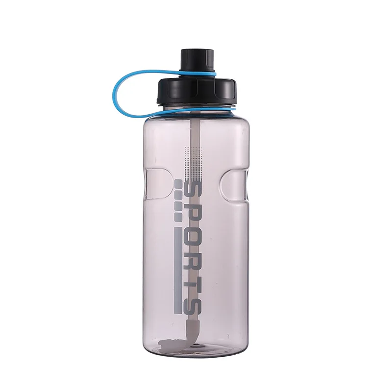 Plastic cup Large capacity outdoor portable cup boys fitness sports cup with straw portable water bottle 2000ml