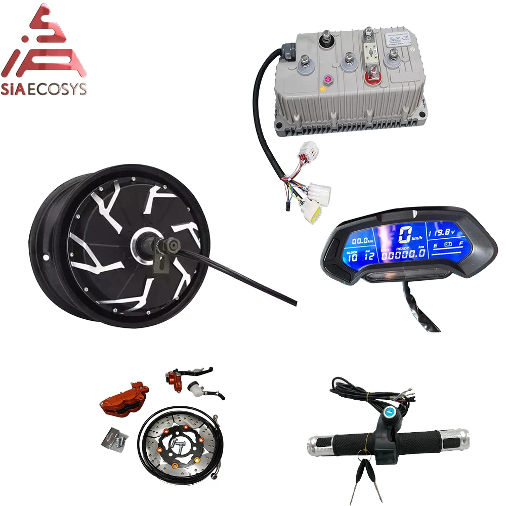 QS 12inch 5000W 260 45H V4 72V 90KPH E-scooter conversion kits with Kelly controller