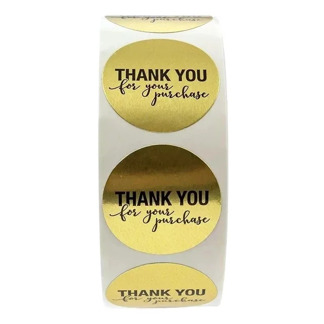 
Eco Friendly Biodegradable Custom Vinyl Logo Adhesive Black Gold Foil Paper Packaging Labels Stickers Printing 