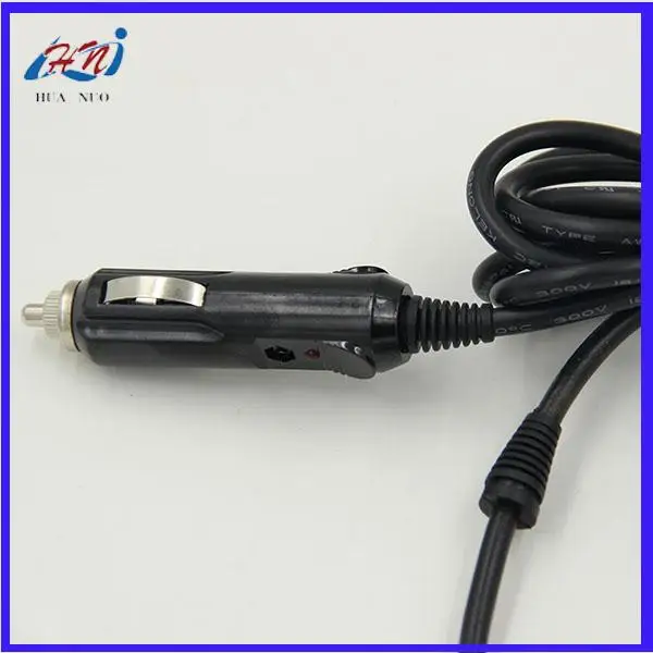 Car cigarette lighter terminal harness German cigarette lighter plug extension wire 12-24V cigarette lighter bullet head harness