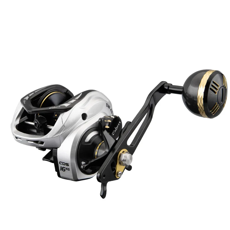 High-end CARBON FIBER Super Powerful 16kg Drag Bait caster reel of Metal Ball handle of Fresh&Seawater EXBERT bait casting reel