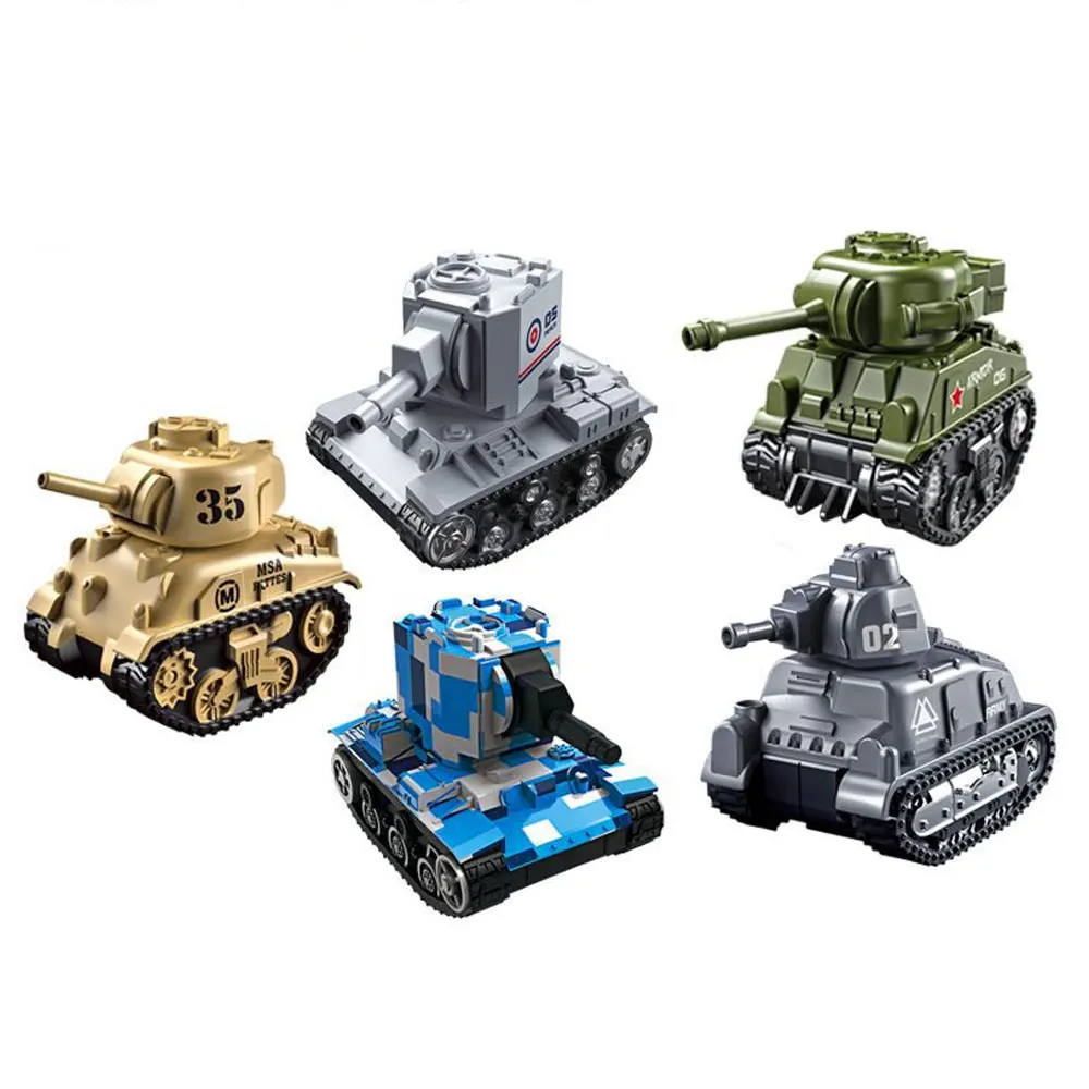 Hot Sale 4 PCS Pull Back Toys Mini Alloy Tanks Toy Military Vehicles Tank Model Set For Kids