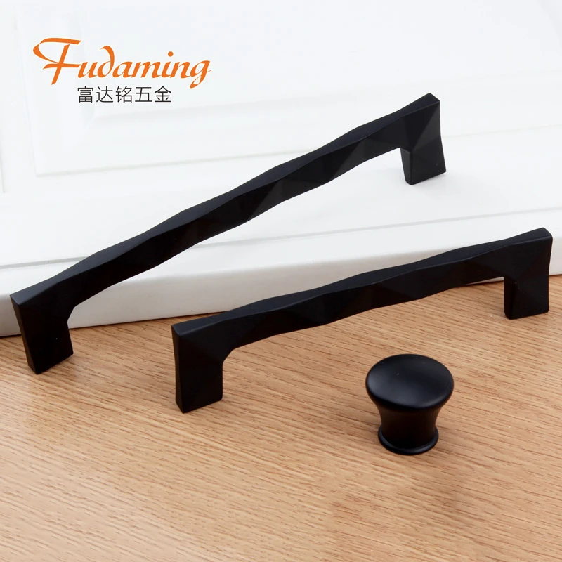  Современная простая Длинная черная ручка замak FUDAMING в американском стиле для винных шкафов дверей комодов 7057