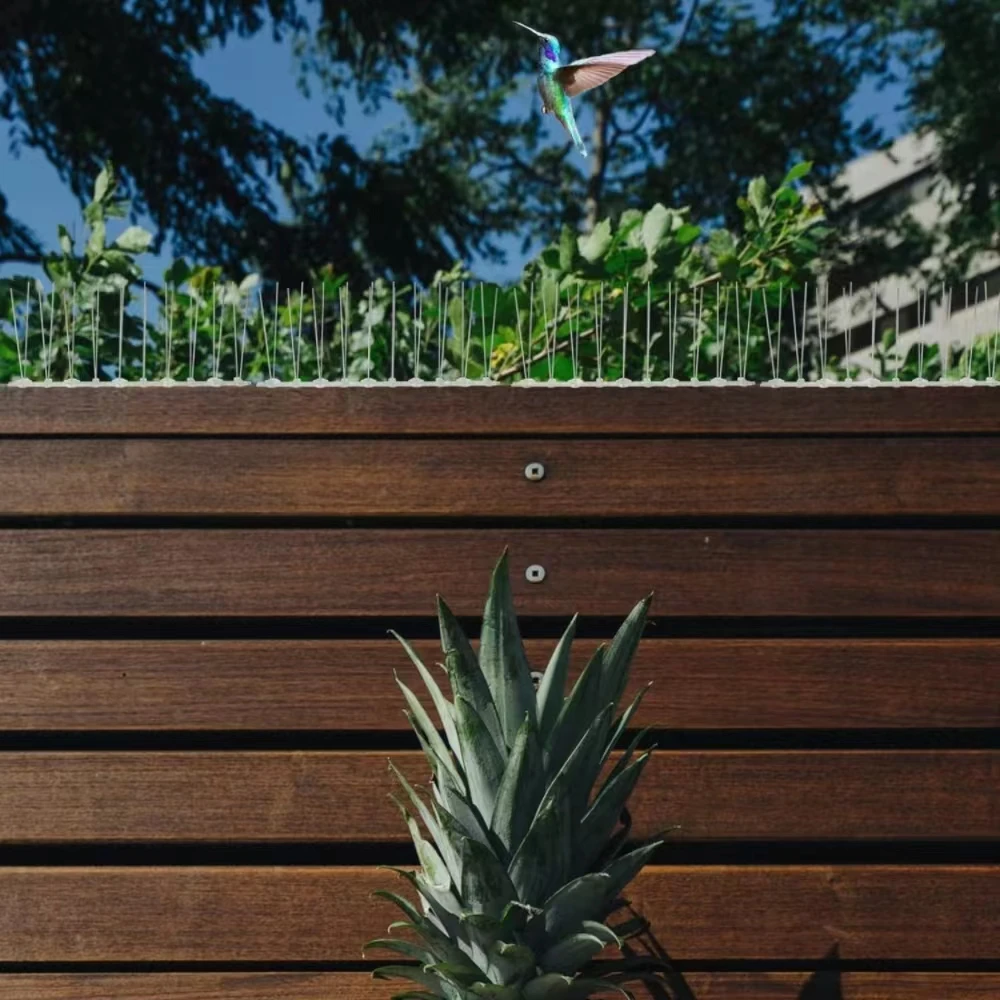 Durable polycarbonate spikes with stainless steel spikes for bird management