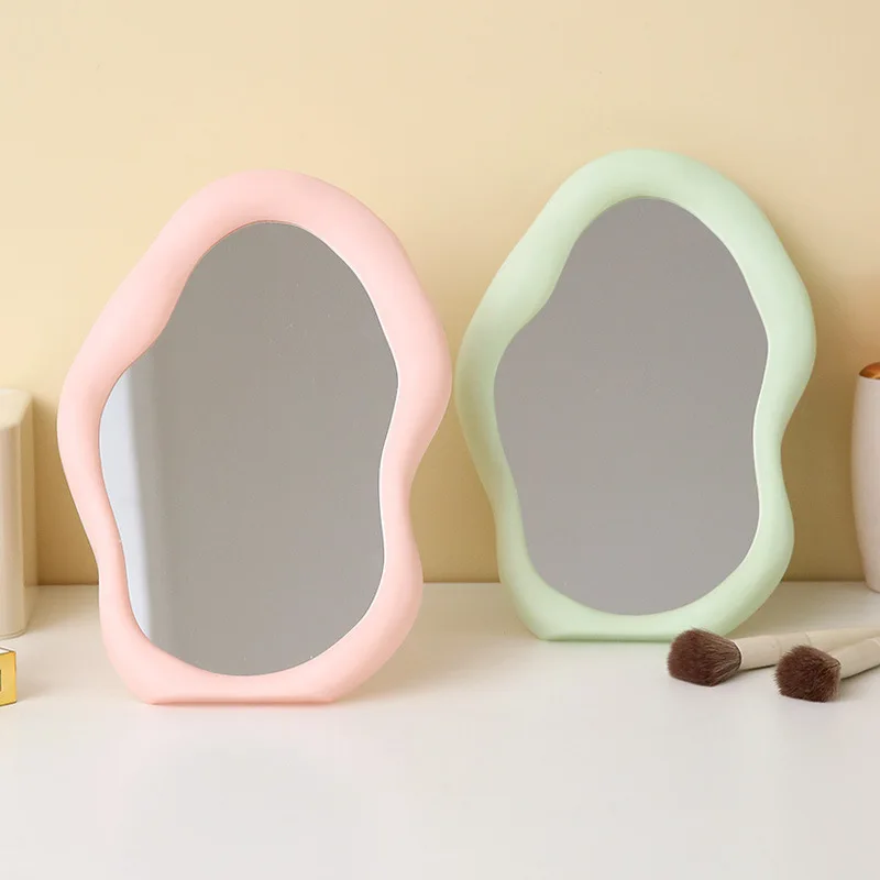 YUE  New Wholesale Creative Custom Makeup Mirror Cloud Mirror Desktop Desktop Special-Shaped Irregular Beauty Mirror
