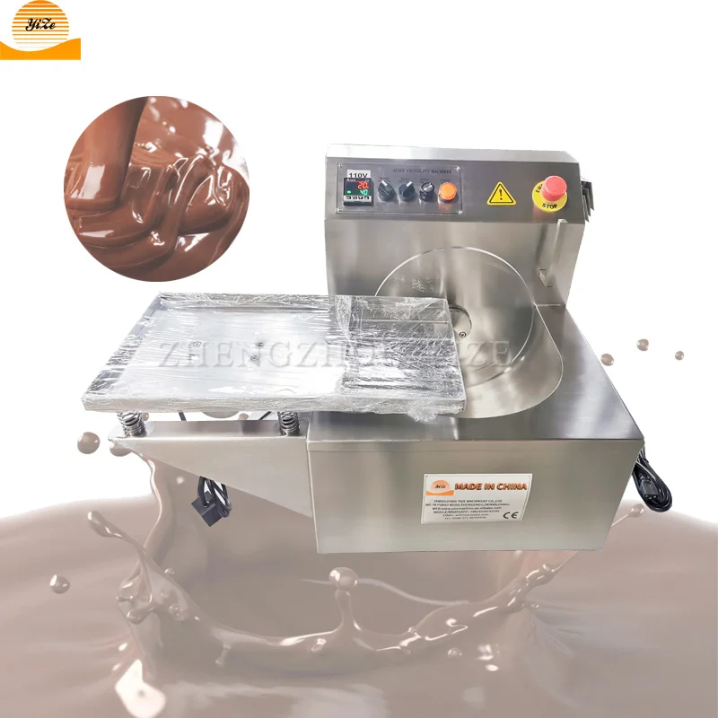 Mini small automatic ice cream chocolate coating pan machine chocolate tempering and Chocolate melting molding machine prices