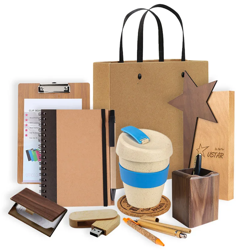 Eco-Friendly  Reusable Marketing Item Custom Logo Business Giveaway Corporate Gift Set Promotional Product