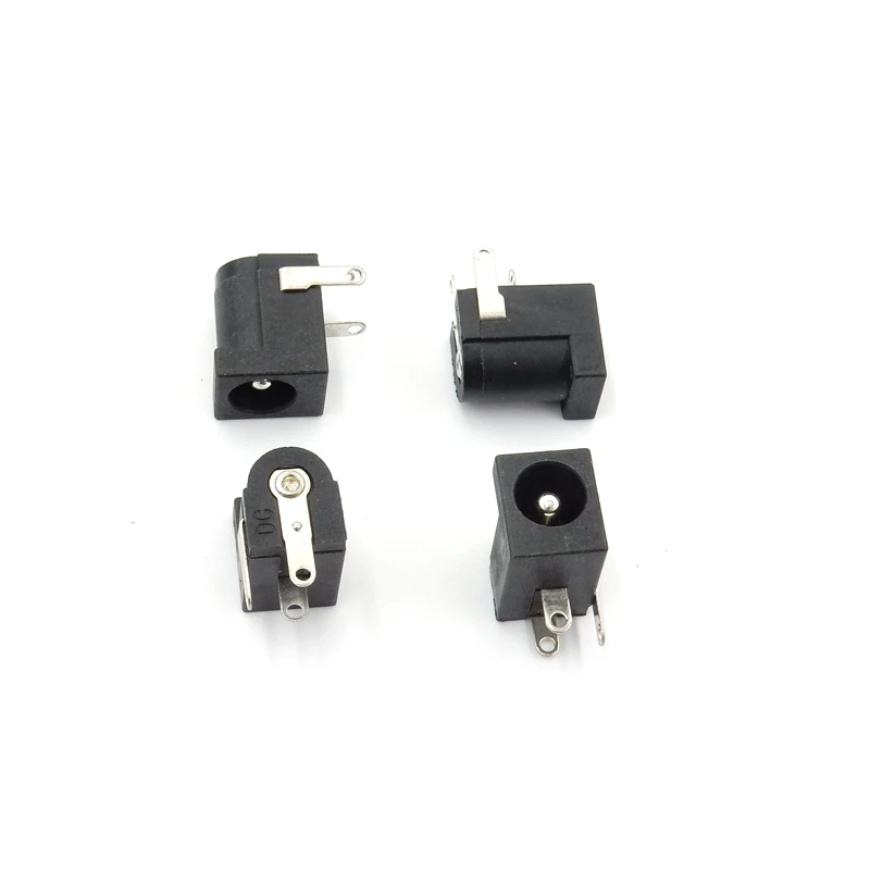 Black Plastic 2.1mm/2.5mm DC-005 2.1 x 5.5 mm DC Power Jack Socket/Electrical Plug/DC Jack/Jack