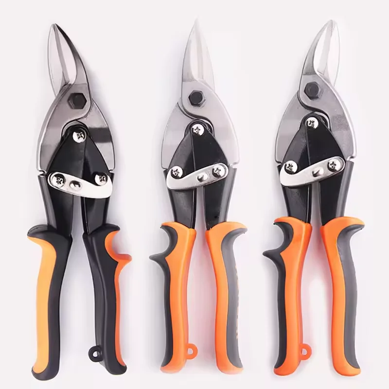 New Iron Sheet Cutters Hand Tool Aviation Scissors Chrome Vanadium Metal Straight Aviation Tin Snip
