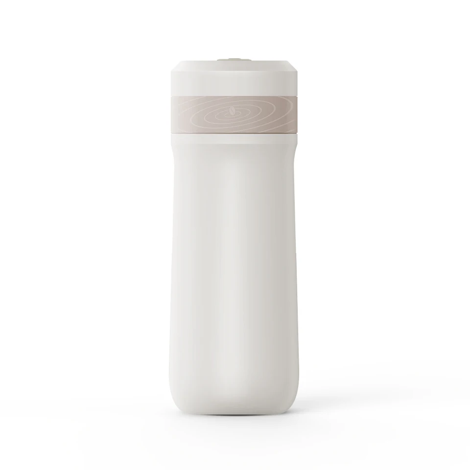 Hot sell double wall insulated stainless steel 320ml 2 IN 1 vacuum french press travel mug  wholesale tea maker Gasket Filter