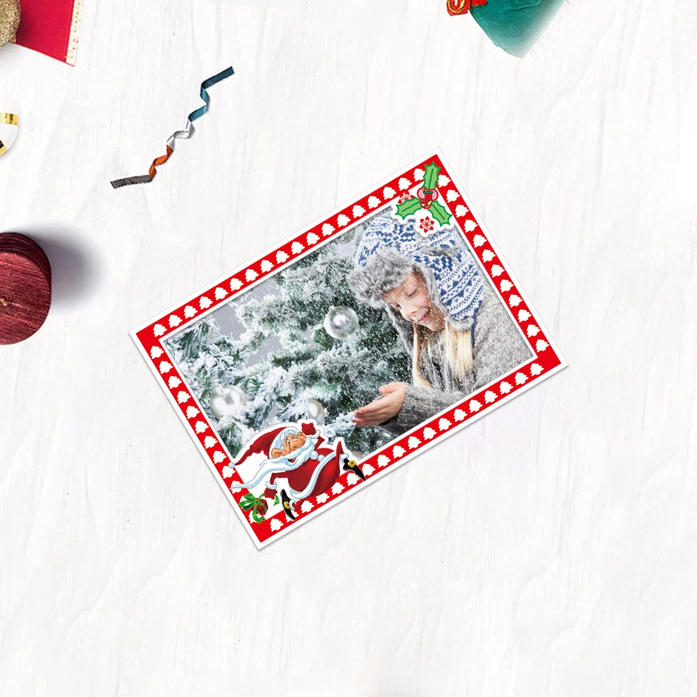 High quality Wonderful Return Gift Christmas Frame Photo Frame Magnetic Picture Frame Refrigerator