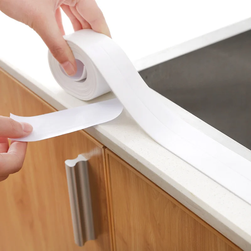 Self Adhesive Caulk Strip Sink Sticker Bath & Kitchen Waterproof Sealing Tape