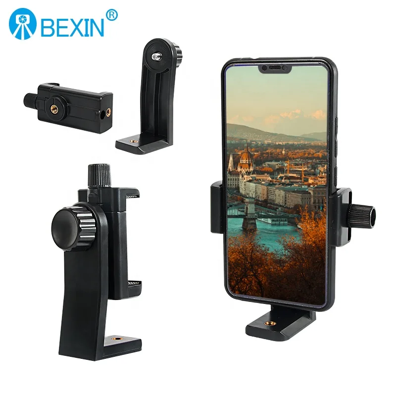 BEXIN tripod mount tablet holder stand mobile smart cell phone clip for smartphone and Xiaomi and Huawei and Samsung and oppo