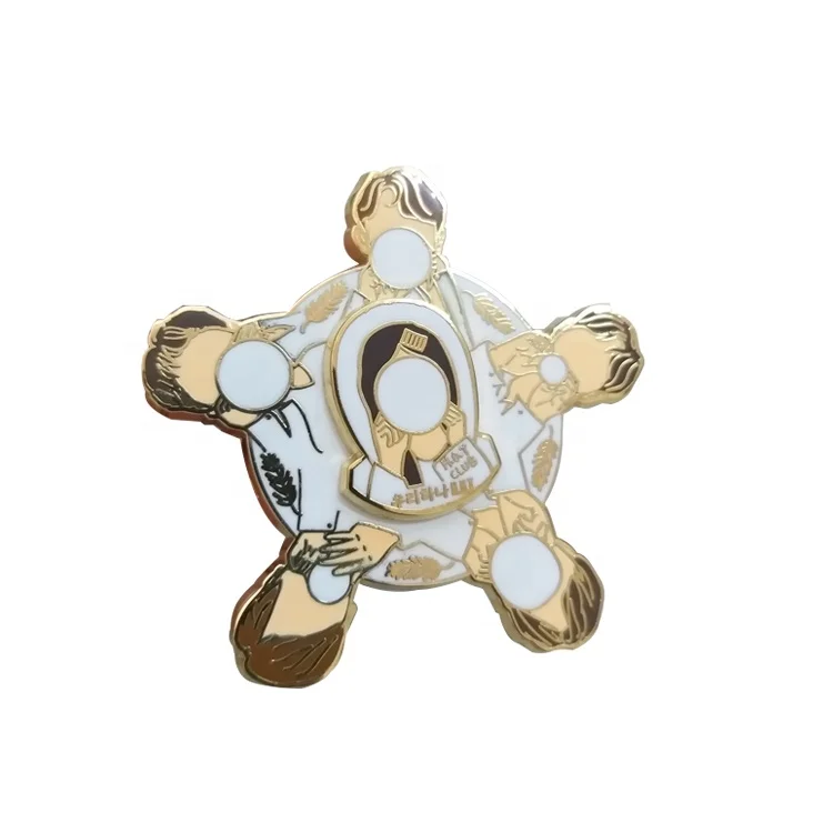 
Lapel pin friendship flag custom 