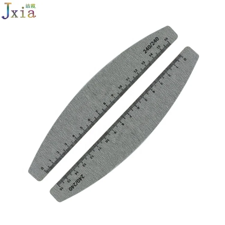 Профессиональный двухсторонний 100 150 180 240 акриловые гелевые ногти Зебра Наждачная пилка для ногтей с линейкой