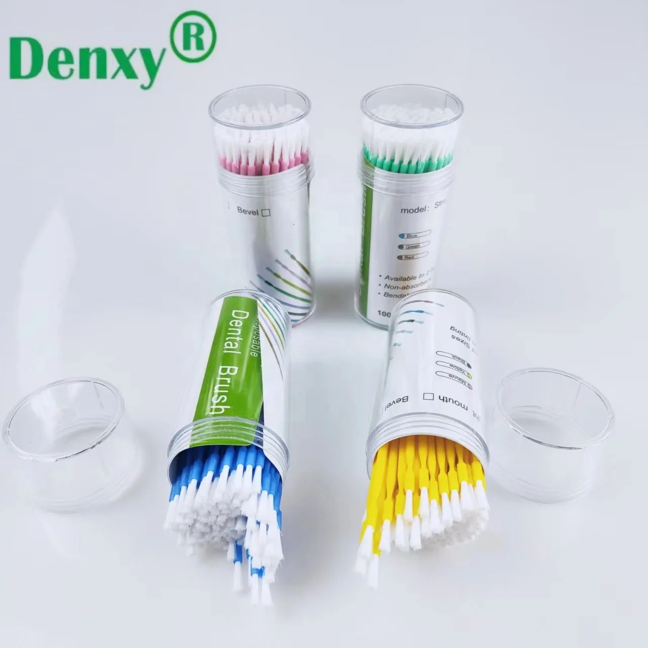 Одноразовая микрощетка Denxy Сгибаемая щетка-аппликатор с дозатором микроаппликаторы щетка щетки для нанесения зубов