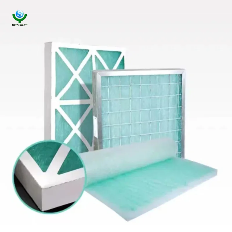 Customization 50mm pre green and white air filters paint mist felt paint stop fiberglass filter cotton