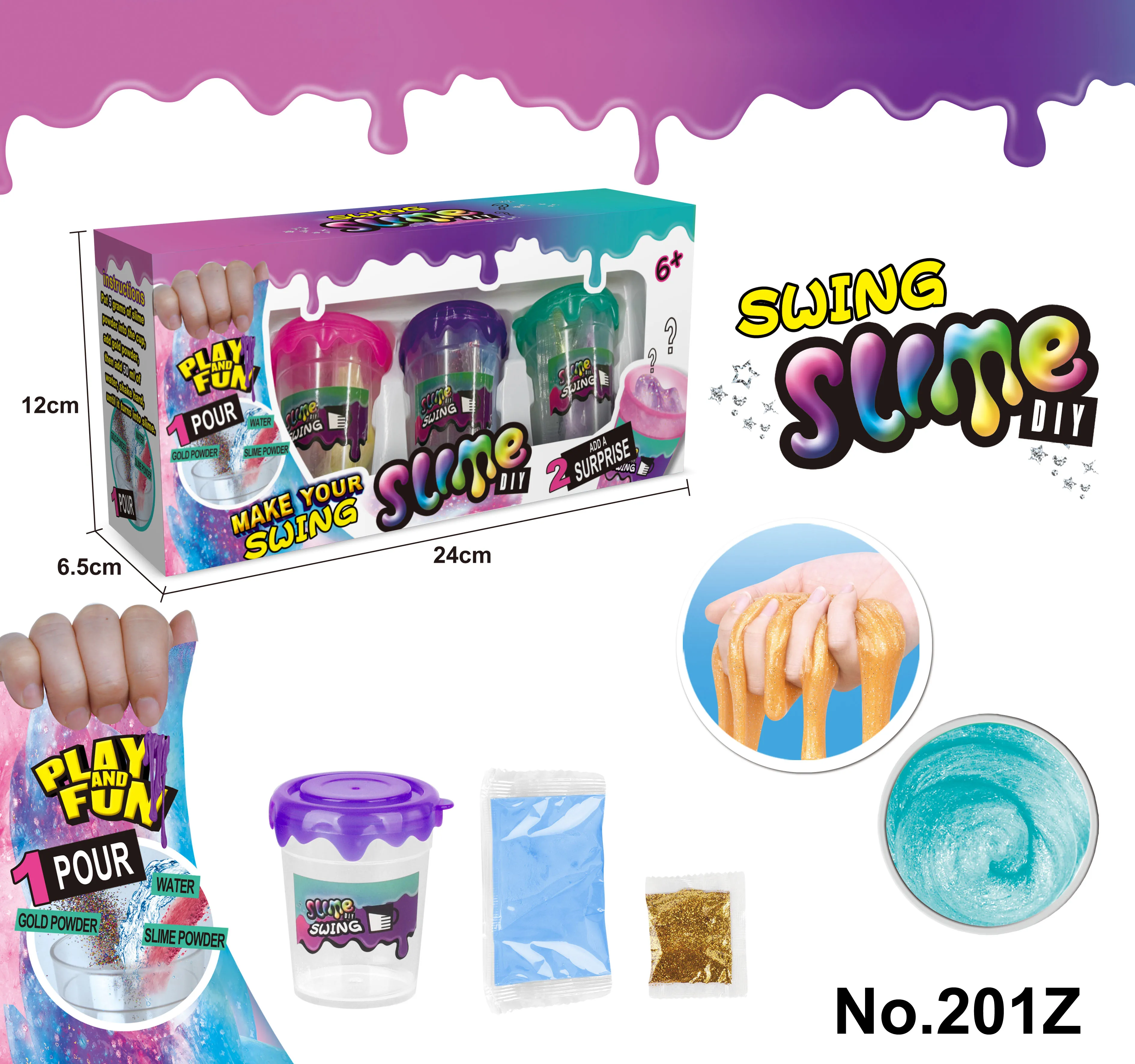 Custom Activator Crystal Clear Cream Set Slime Kit Education Toy Putty Making Kit Kids DIY Charms Toys Slime Kit for Kids