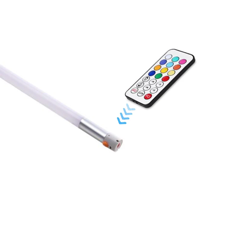 Wireless Rechargeable Handel Standing  1.2M 0.9M 0.6M 0.3M RGB LED Tubes With Remote Control With Tripod Lamp Holder