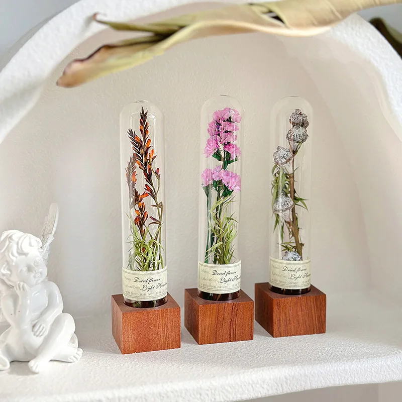 borosilicate glass test rods and tubes 80ml with cork table bud  vase  for Home Decor