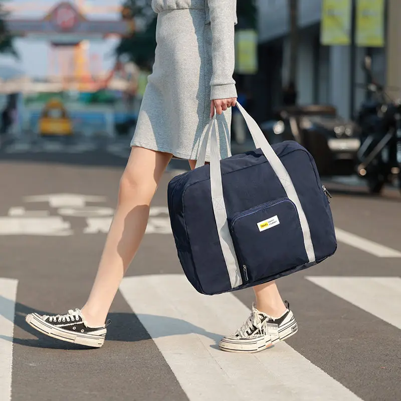 Foldable Travel Custom Lightweight Duffel Bag pink travel bags Waterproof Carry On Luggage Bag