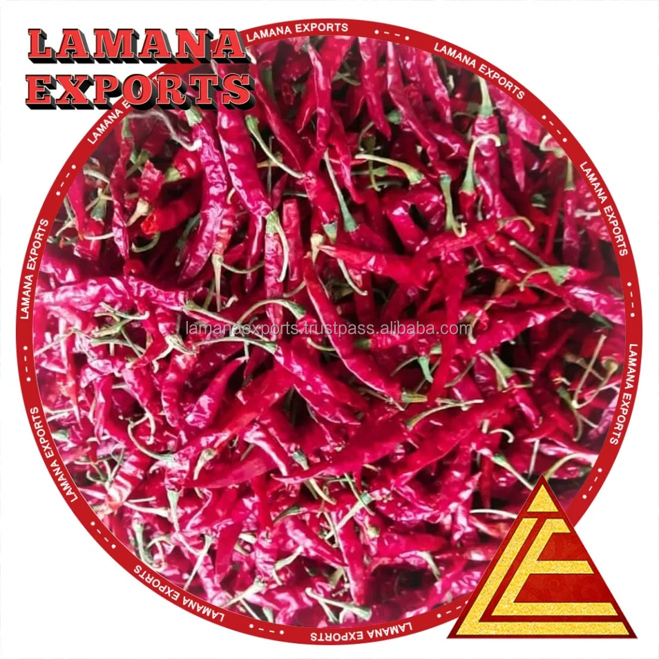 Spicy Dry Red Chilli S17 Teja with Stem Indian Chilli Deluxe Quality for Thailand
