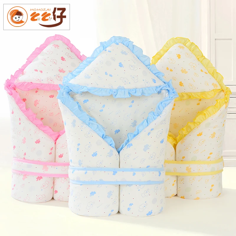 New Arrival Adjustable Baby Printed Muslin Swaddle Blanket Cotton Baby Girl Boy Blanket