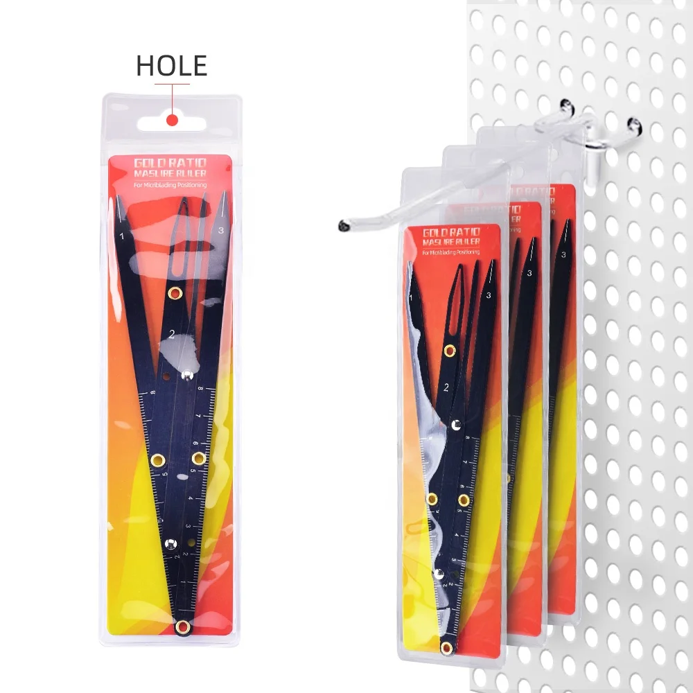 Permanent Makeup Ruler Measure Microblading ruler eyebrow shaping Makeup Tattoo Shaping Stencil Measuring Grooming Tool