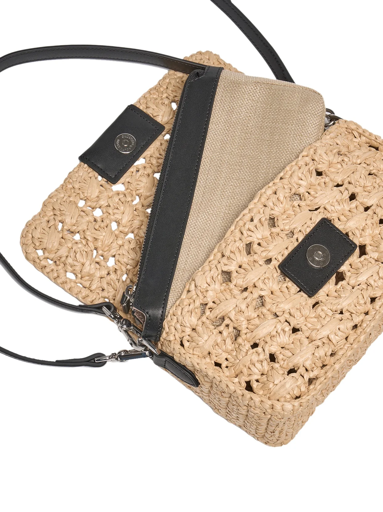 2024 new summer stylish women lady natural matte raffia straw hand made bag