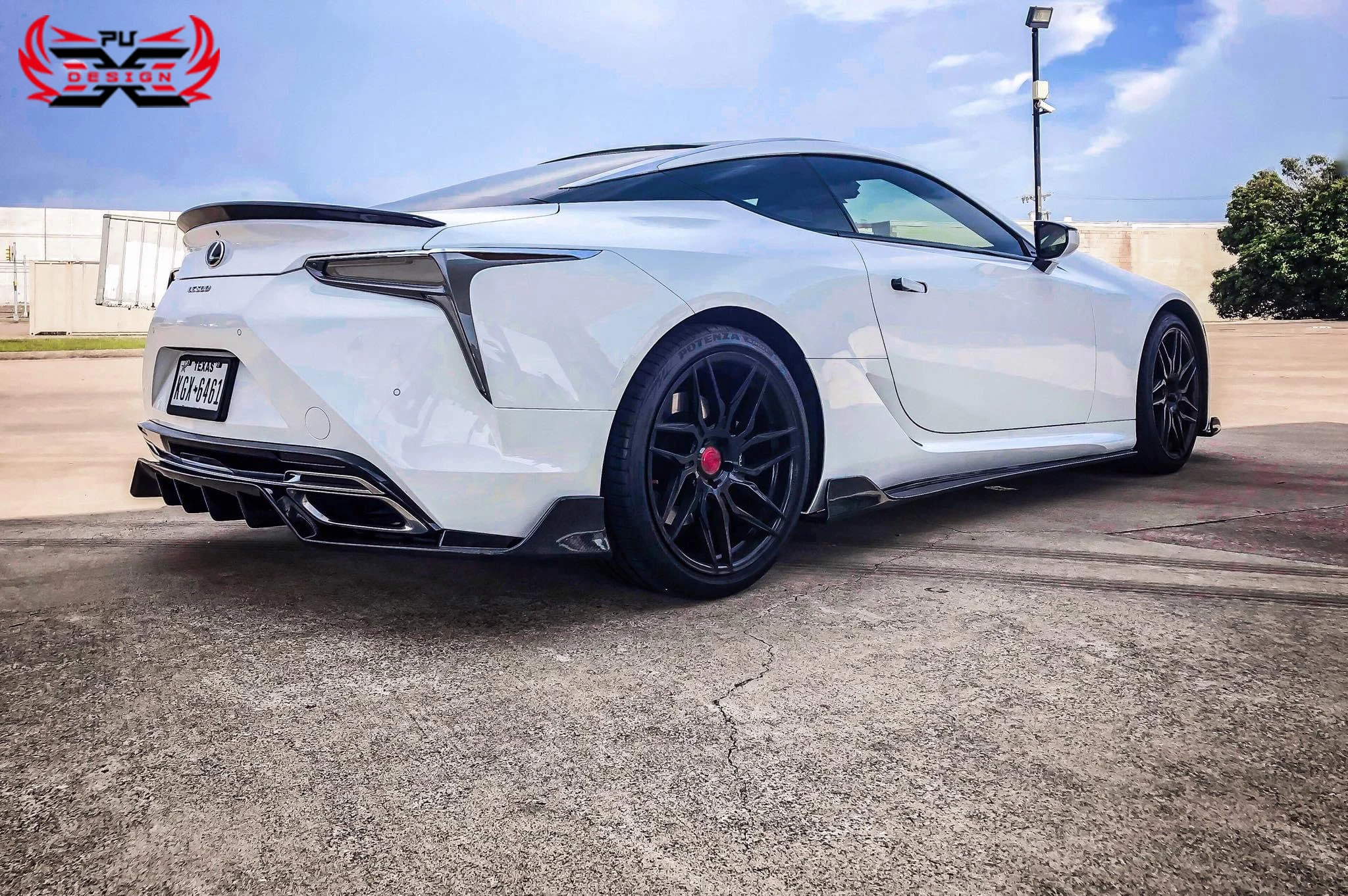 For Lexus LC500 LC500H Carbon Fiber ART Style Side Skirts Side Splitter   Bodykit