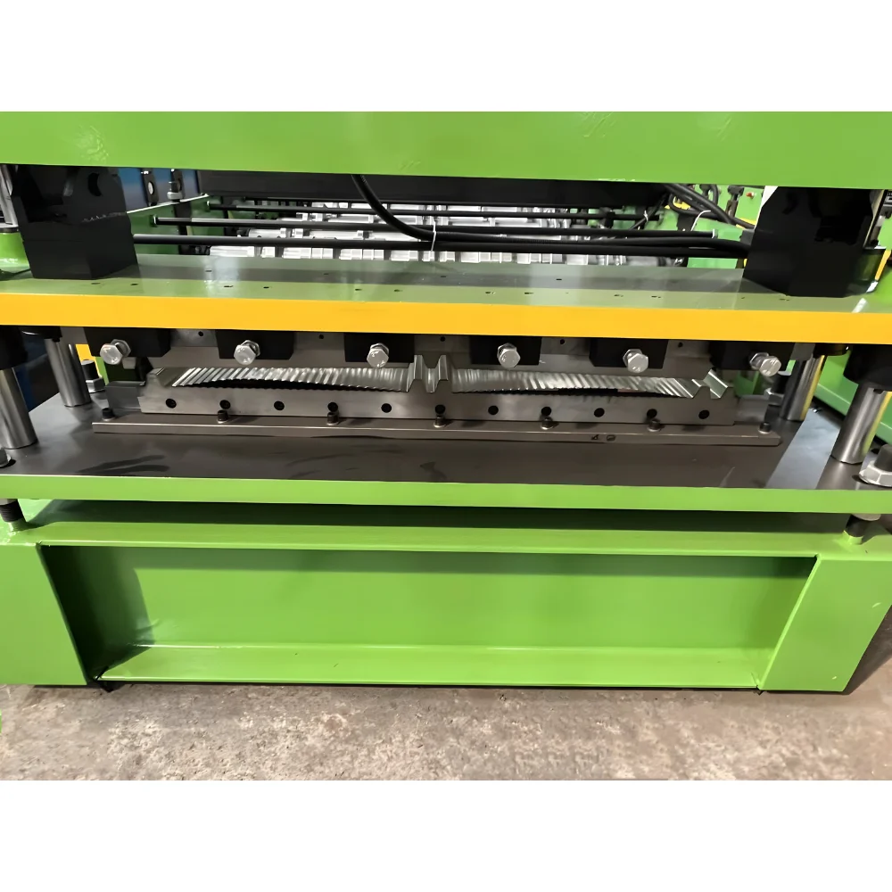 0.3mm-0.8mm Thickness Zincalume Color Coated Aluminum Twin Ribs 5V Exposed Fastener Double Ribs Roof Sheet Roll Forming Machine