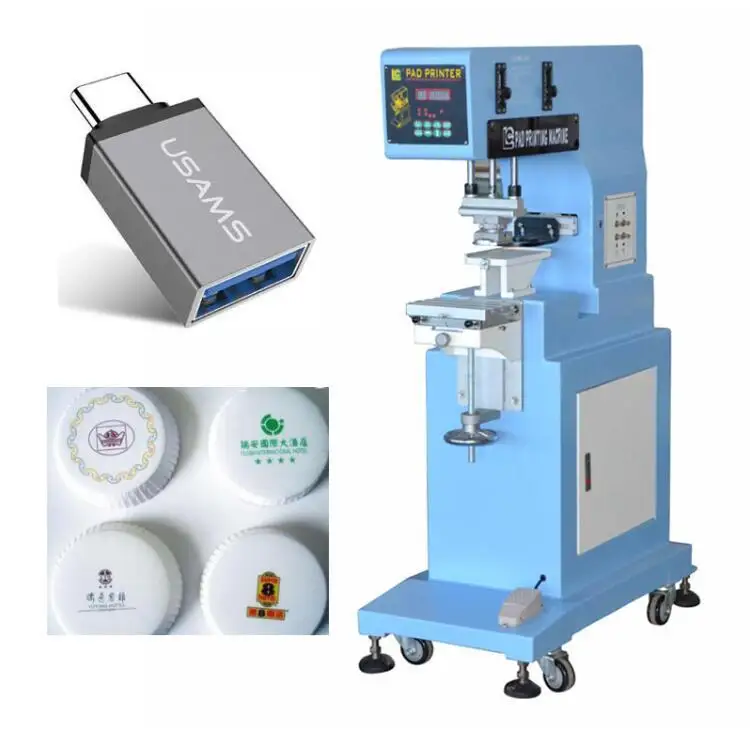 Factory Direct Price 1 Color Ink Cup Pad Printers Tampo Printer Ink Tray Watch Dial Pen Pad Printing Machine For Toys