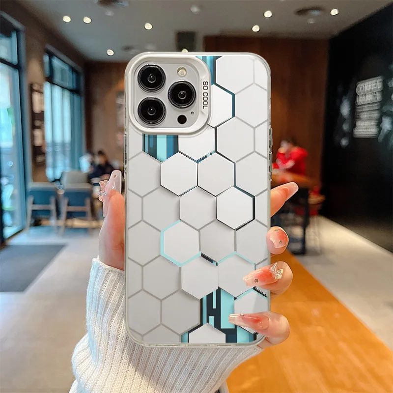 Ins Sweet Cool Retro Mobile Phone Case Full Cover Soft Phone Case For Iphone11 12 13 14 15mini/plus/pro/promax/x/xr/xs Max