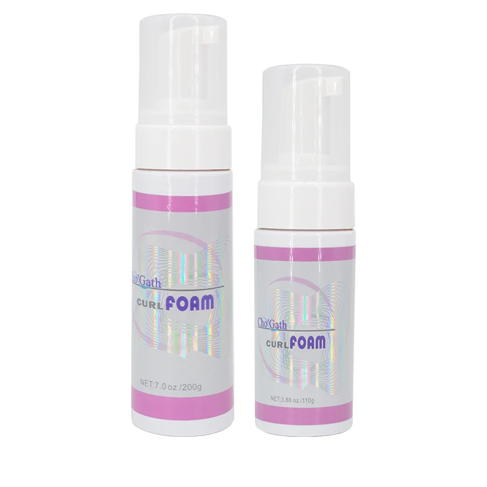 Free sample Private label wholesale Alcohol-Free hair curl foam hair styling mousse with strong hold  for women