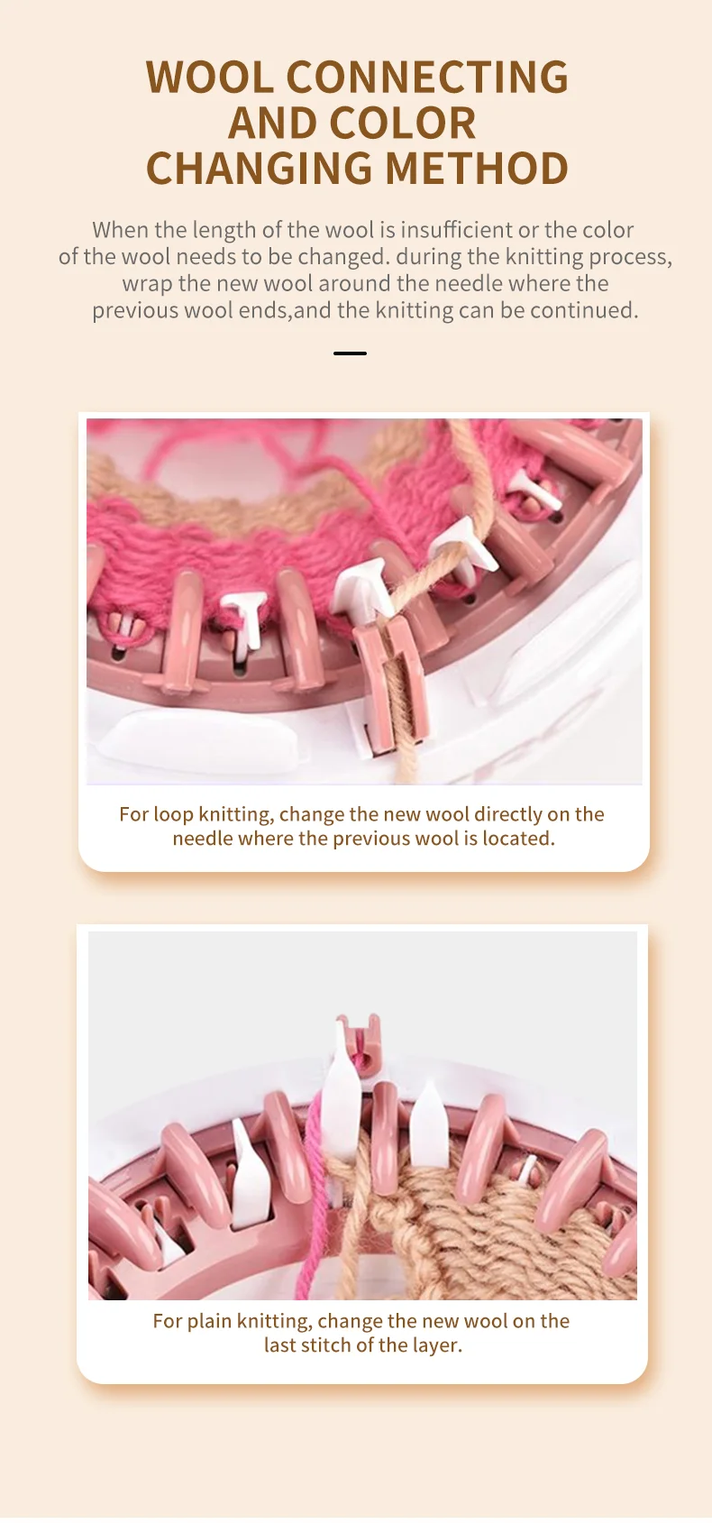 Educational Toys Hand Craft Smart Weaving Loom Toy Diy Sweater Scarf Hat Sock Kit Knitting Machine For Sale