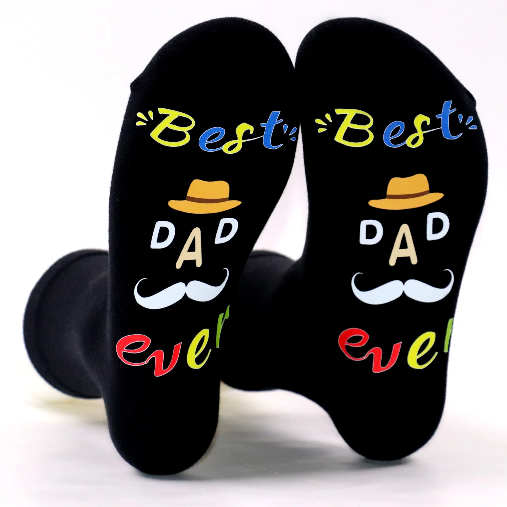 3D Screen Print Dad&Mom Custom Socks High Quality Fashion Funny Crew Cotton Unisex Socks