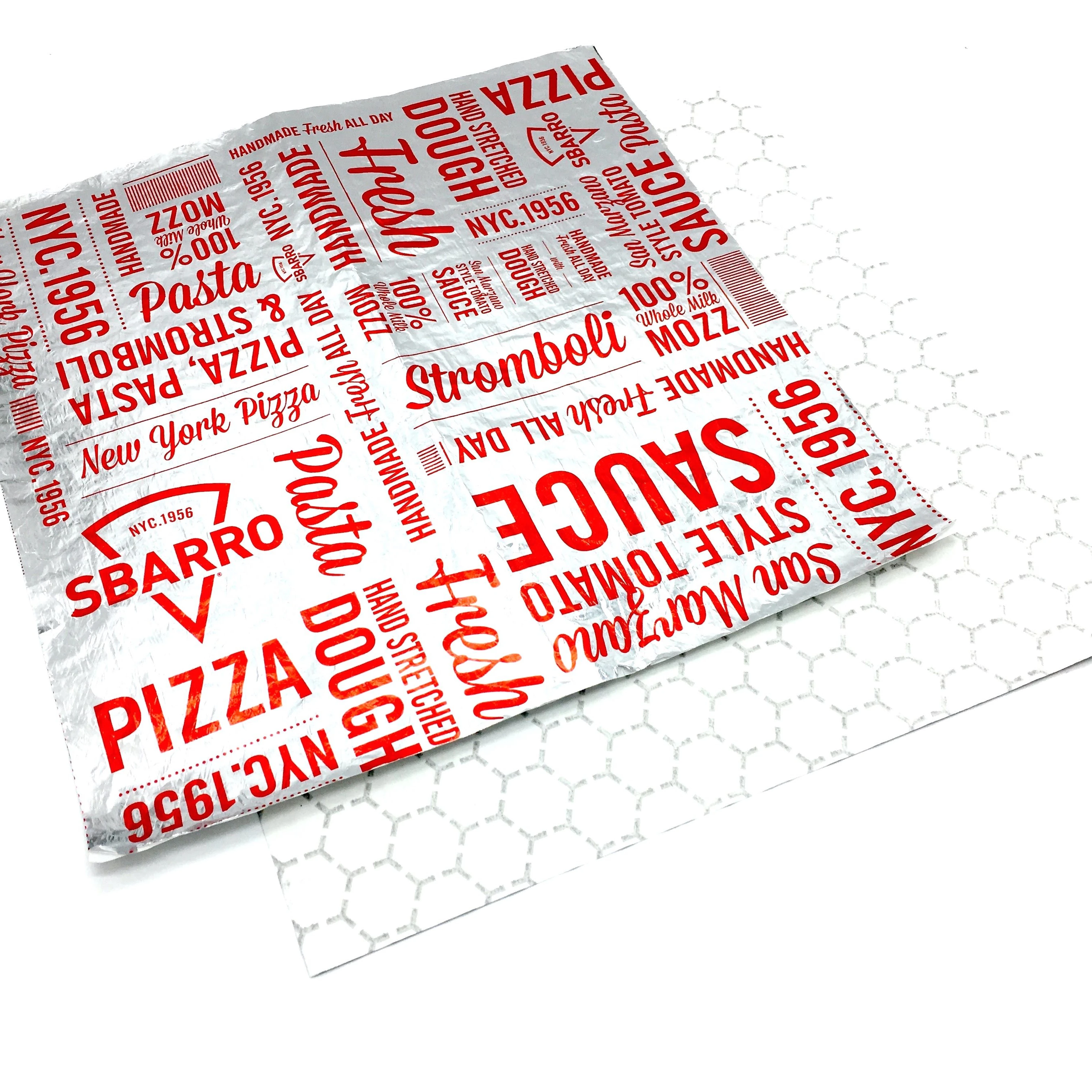 Заводская фольга нового дизайна для гамбургеров или выдвижной фольгированный лист