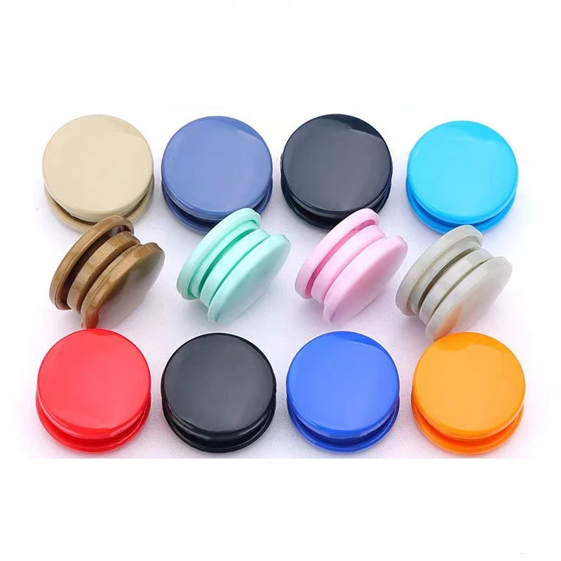 Colorful 9mm 15mm T3 T5 T8 Four Parts Plastic Snaps Press Button Clothes Snap Buttons Plastic