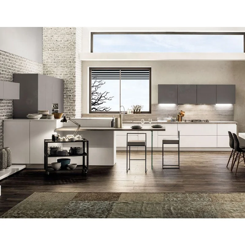 SUOFEIYA Hot Sale Kitchen Full Set Furniture Cabinet Set Frameless Carbon Fiber Bahrain Kitchen Cabinet