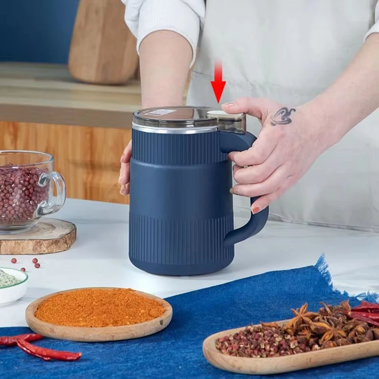 2024 New Portable Small Coffee Grinder Stainless Steel Automatic Coffee Bean Mill Multifunctional Grain Mill Electric Dry Mill