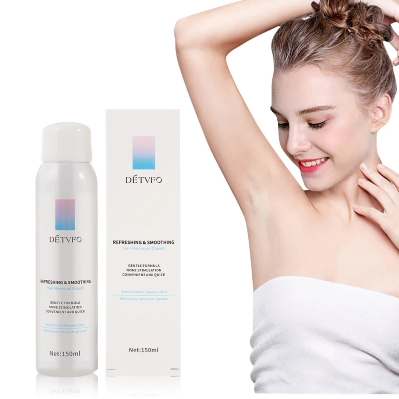 Effective Stop Hair Growth Hair Inhibitor Remover Foam Depilatory Cream Body Permanent Hair Removal Spray For Men Women