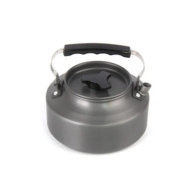 Rufeng hot sale 1.1L Portable Hard aluminum alloy Surface oxidation outdoor camping  titanium tea coffee kettle pot camping
