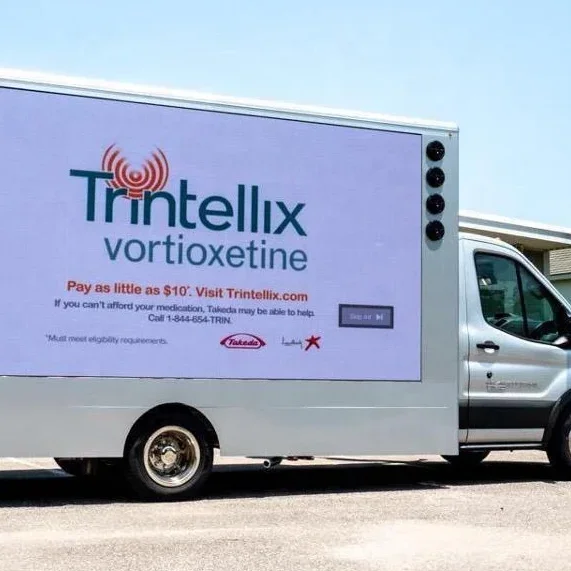 GCL Customized Outdoor Mobile Advertising Truck Van Trailer P6 P8 P10 Led Display Screen