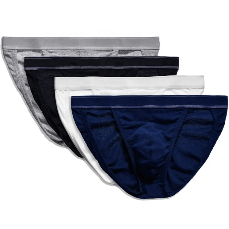 Manufacturer factory Wholesale top quality Man Inner Custom Band Brief Shorts 95% Cotton comfortable underwear men brief